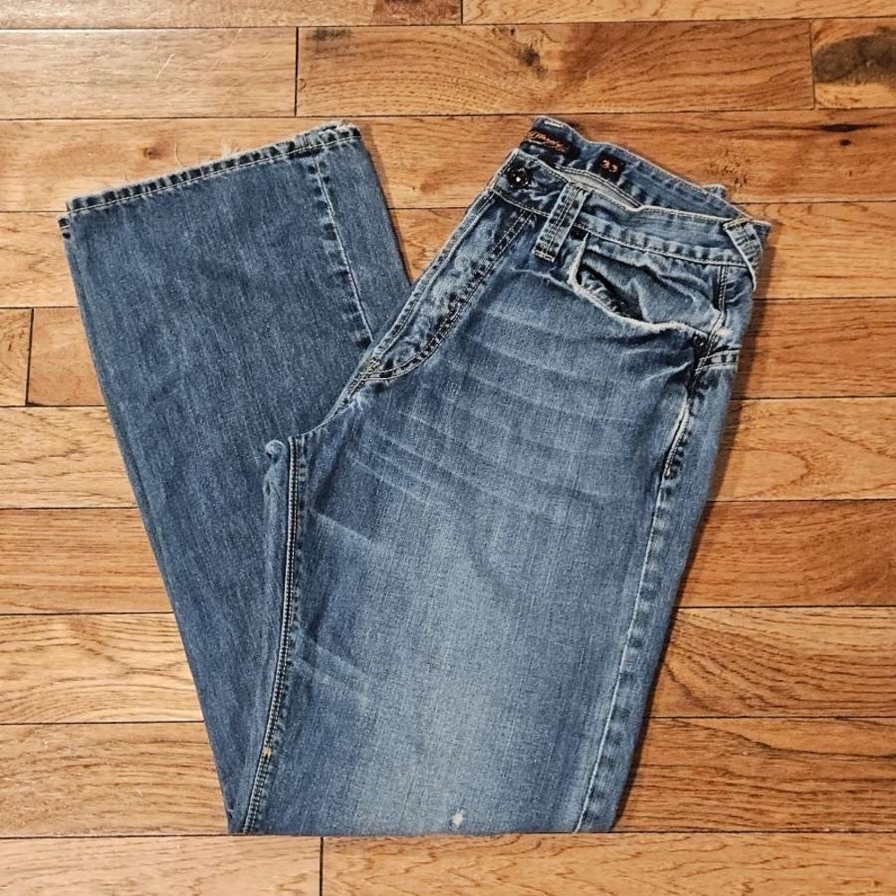 Vintage Ed Hardy Men’s Wide Leg Baggy Jeans Size 33 x 34
